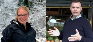 Pay Wyss (left) and Tony Hansen from King County's Employee Assistance Program