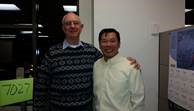PACE Mentor, John Alley, on the left and Mentee, Zhixin (Jason) Huang, on the right