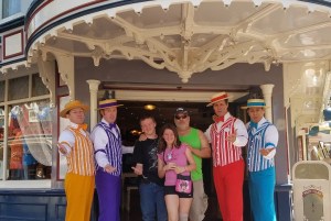 One of many highlights in his life, Officer Antonius and his grandkids spontaneously performed with The Dapper Dans at Disneyland!