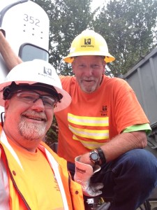 Pat and a WTD truck driver