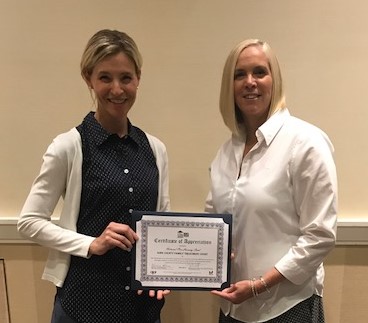 Jill Murphy receiving OJJDP PLC Award 07.11.17