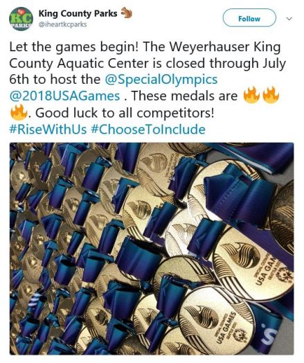 Parks Aquatic Center Special Olympics Capture